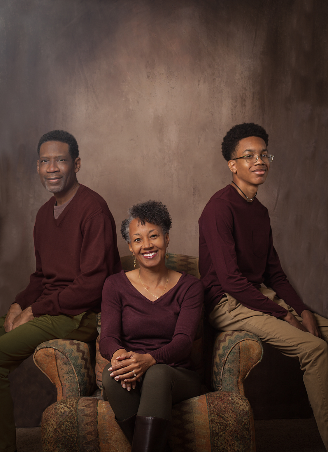 Portrait of a black family