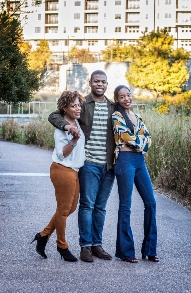 portrait of a black family
