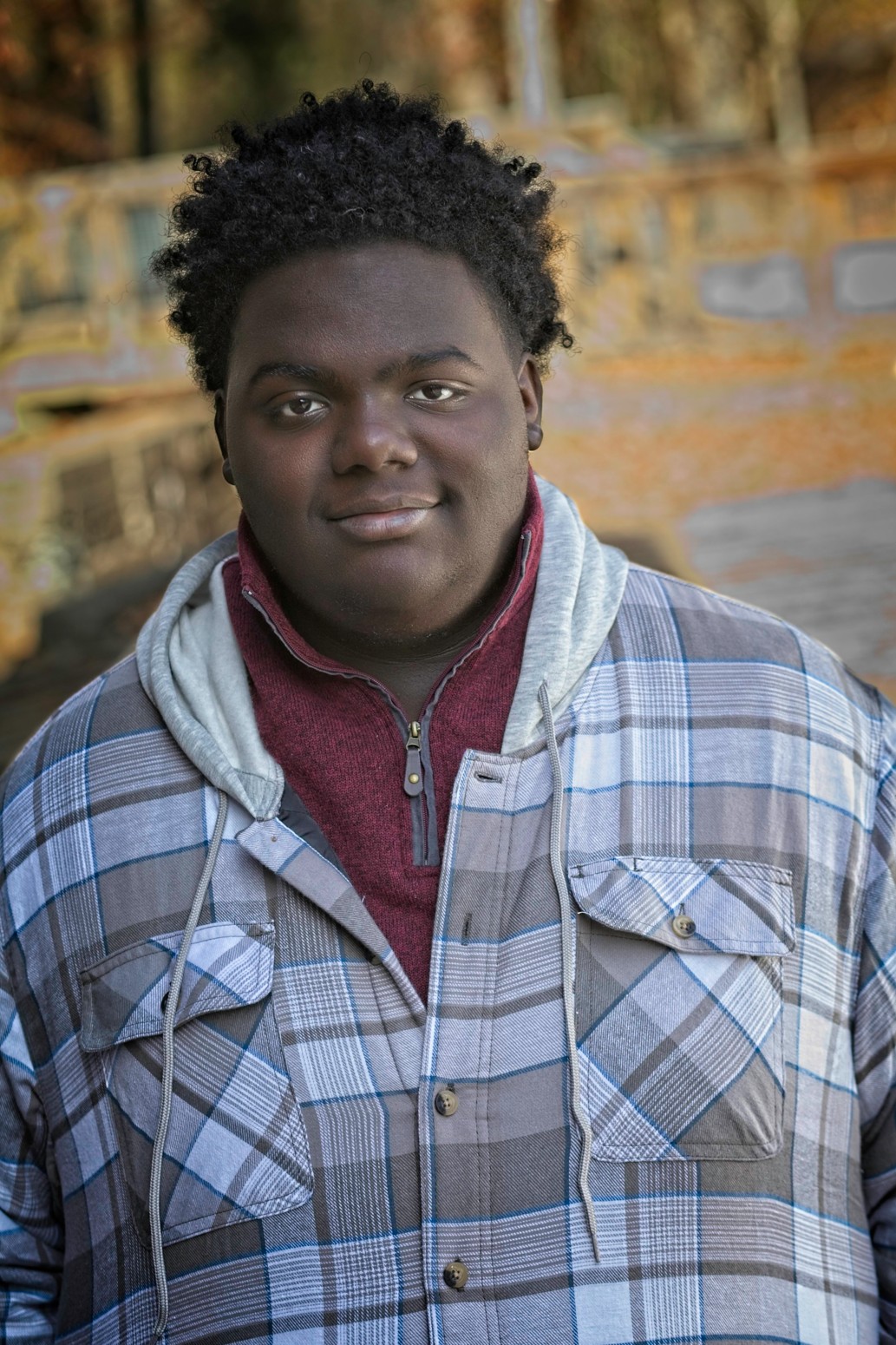 Portrait of a black teen boy